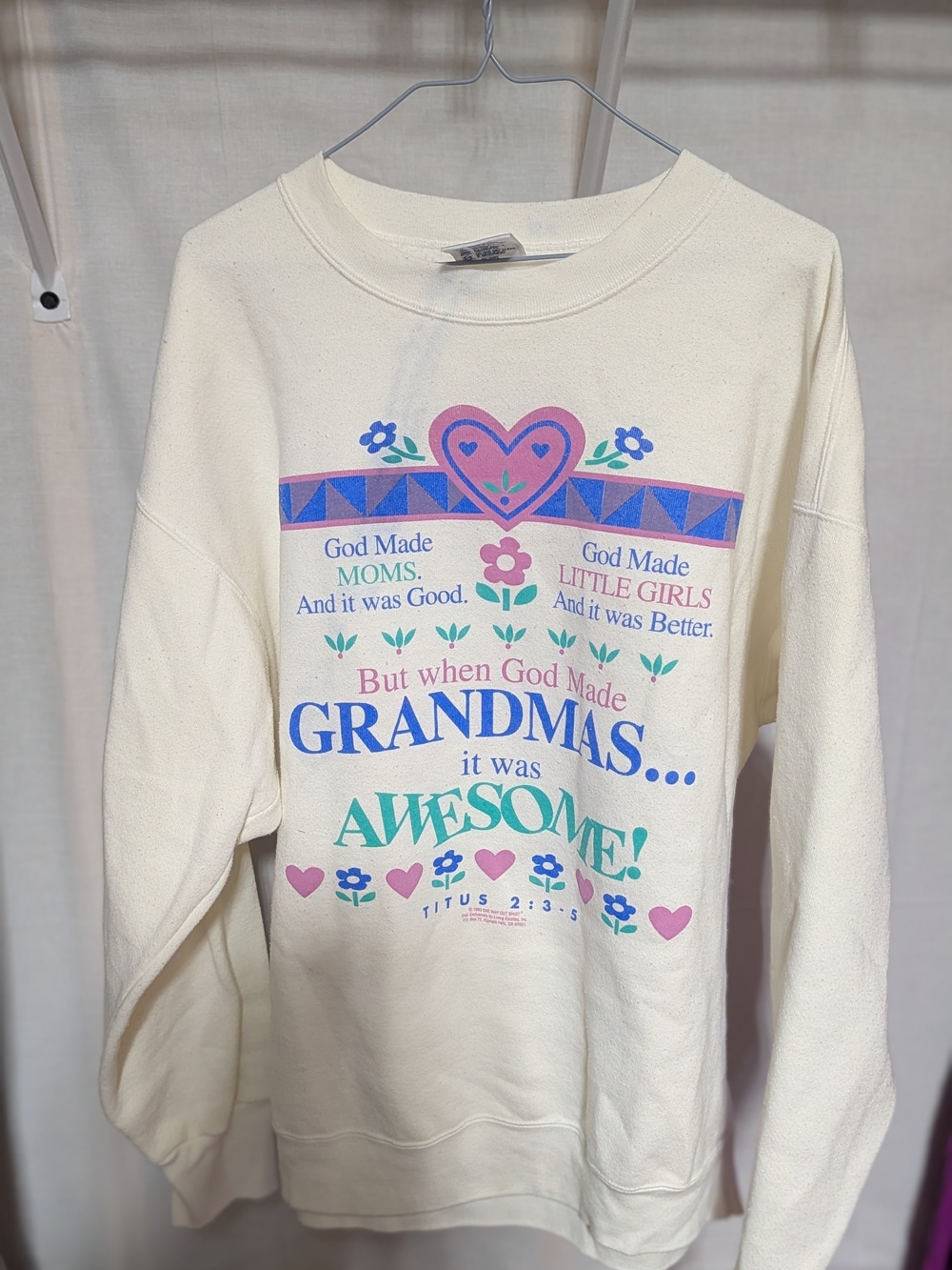 Delta Fifty Fifty Cream Grandma Sweatshirt